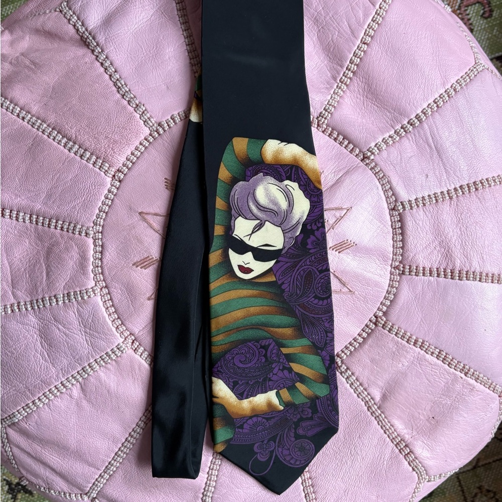 Azia Collection Patrick Nagel Inspired Tie
